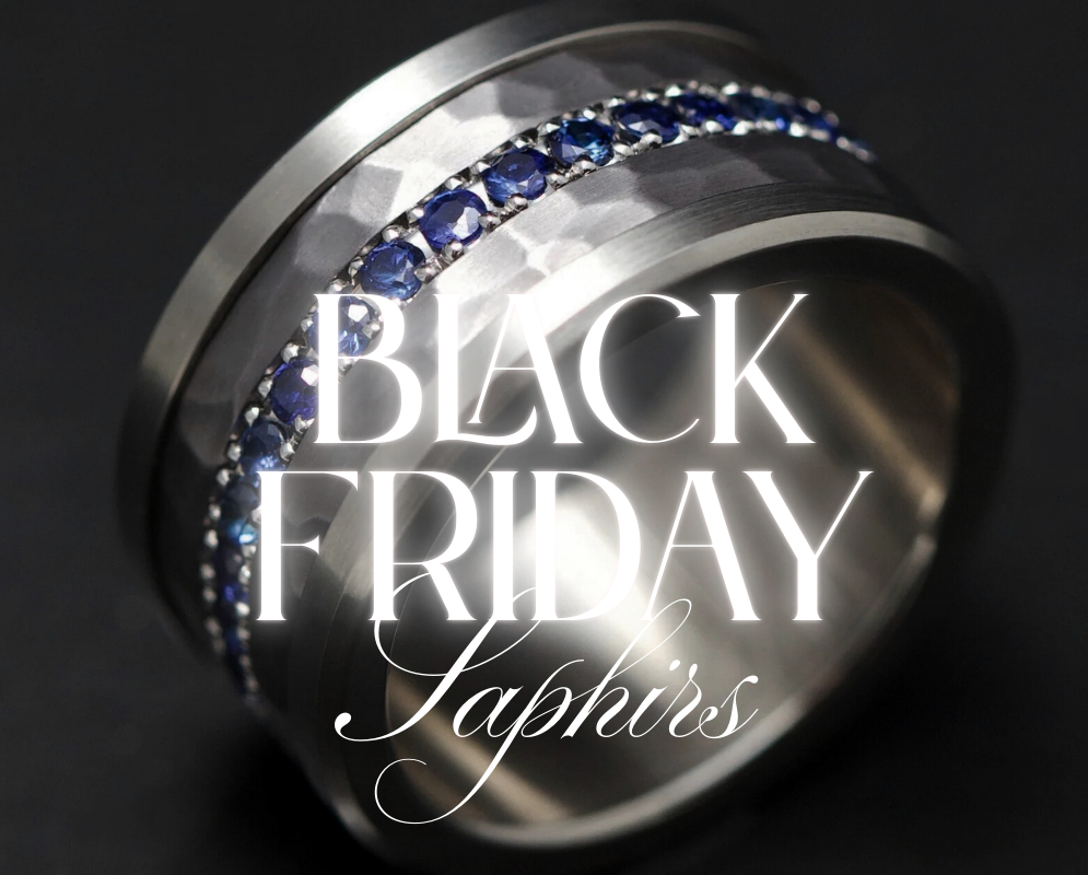 Medium Addon aus Stahl mit 1,9mm Saphiren vollständig besetzt