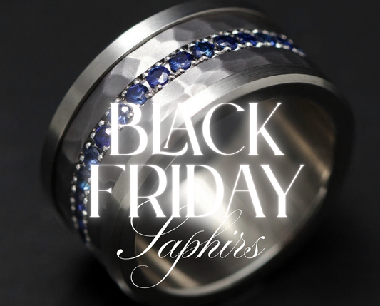 Addon medium acier entièrement serti de saphirs 1.9mm