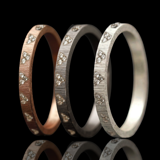 Innenring (Medium Addon) "Schlag" aus der "Ewiges Herz" Kollektion für Luxus mood Ring