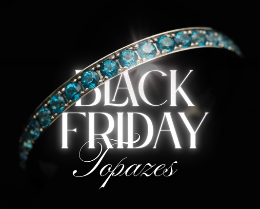 Addon medium acier entièrement serti de topazes