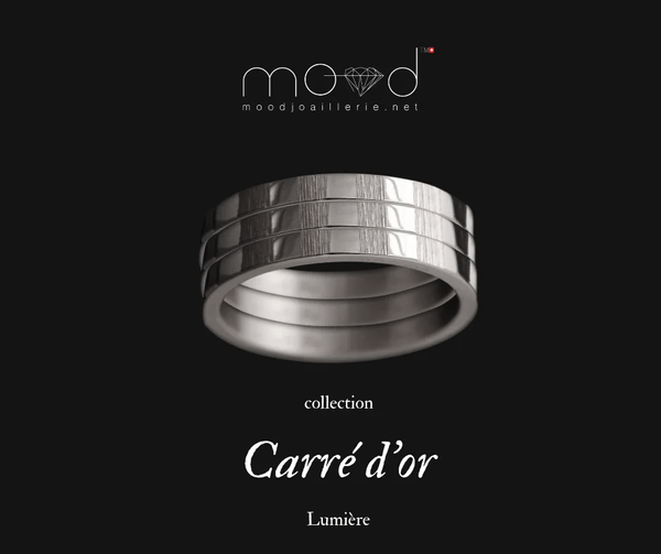 Innenring aus 18K Graugold (Medium Addon) "Licht" aus des "Goldenes Quadrat" Kollektion für Luxus-Ring