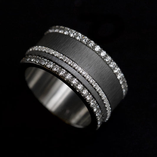 Base small entièrement sertie de diamants (diamants 1.9) - en stock