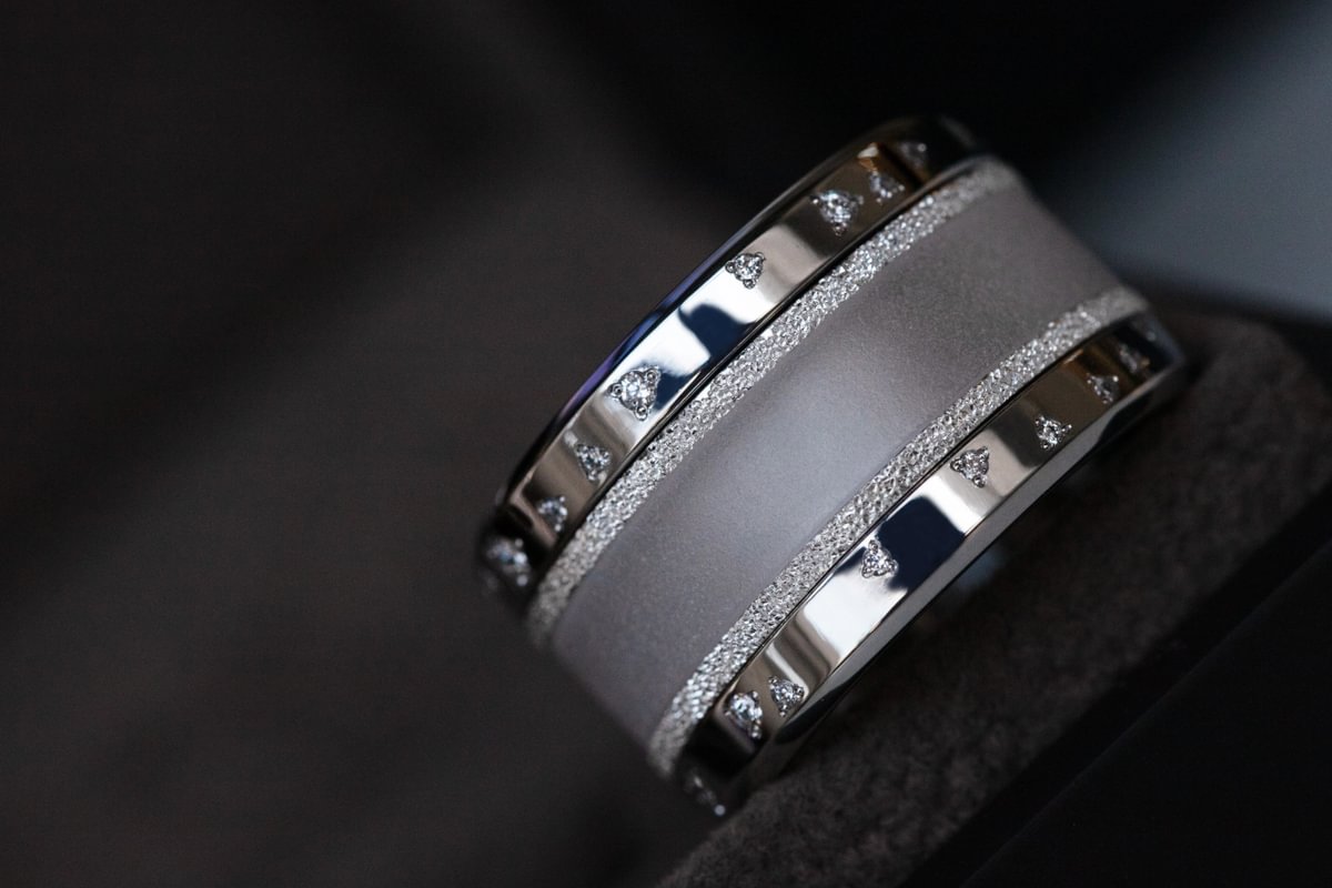 Large Fassung „Sternenhimmel“ – mood Ring mit Diamanten