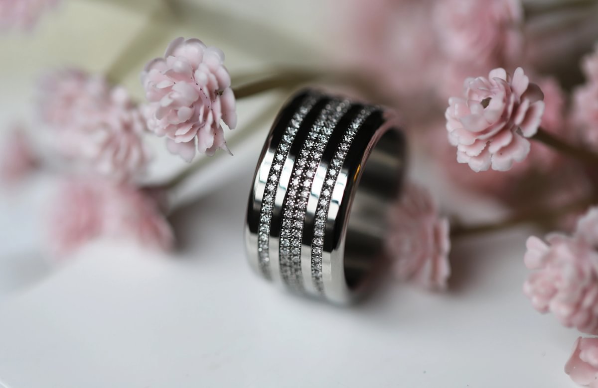 Rokoko Ring-Set - Miniaturen aus Diamant