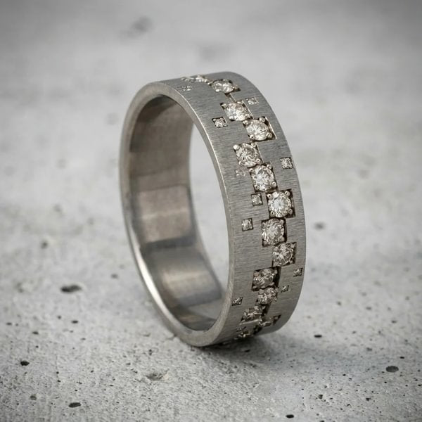 Inner ring aus 18K Graugold (Addon) "Quadra" aus der "Goldenes Quadrat" Kollektion für Luxus-Ring