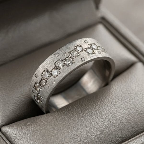 Inner ring aus 18K Graugold (Addon) "Quadra" aus der "Goldenes Quadrat" Kollektion für Luxus-Ring