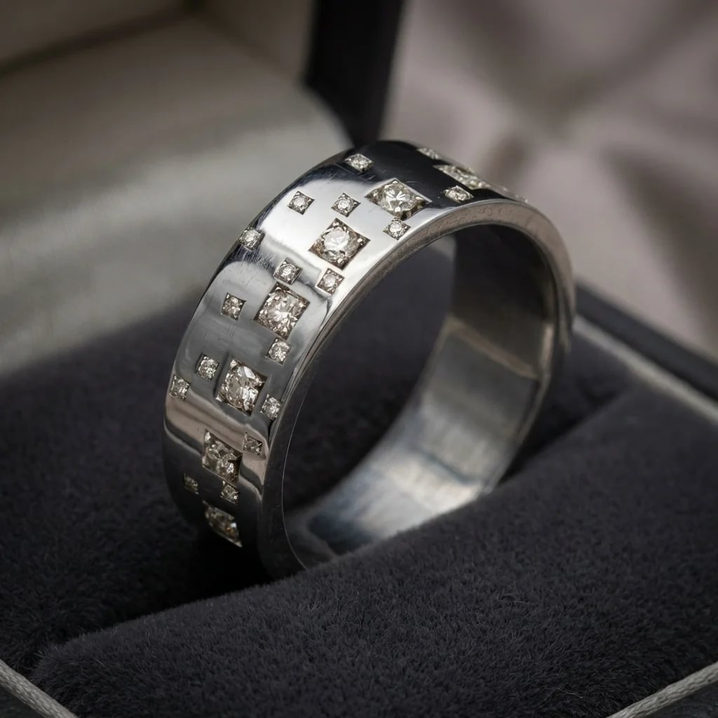 Anneau (addon) "Lior" de la collection "Carré d'or" pour bague mood de luxe