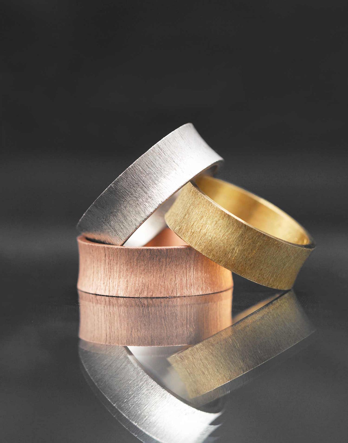 Addon creusé drapé en Or gris 18K - en stock pour Noël